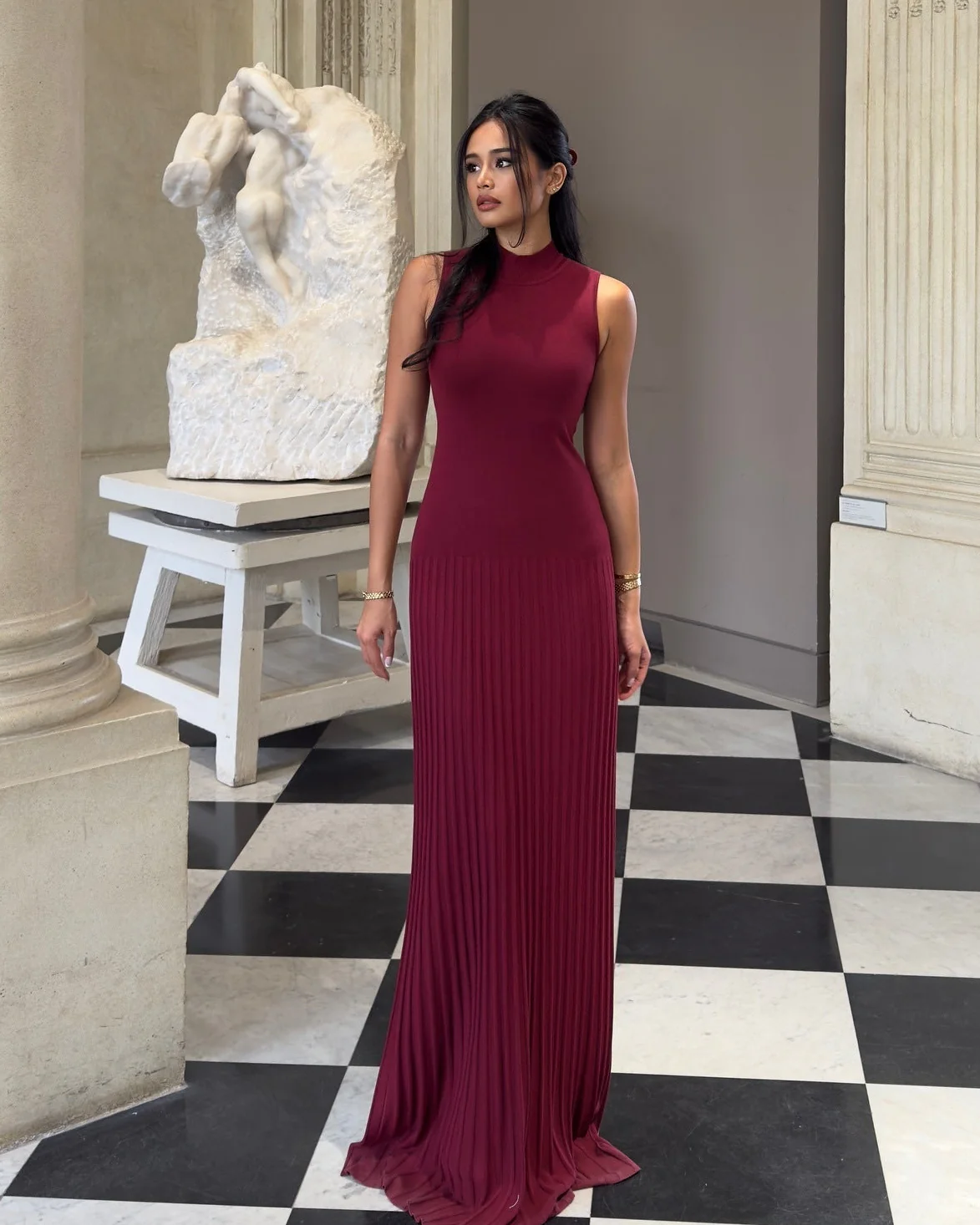 Orelia Knitted Maxi Dress - Image 5