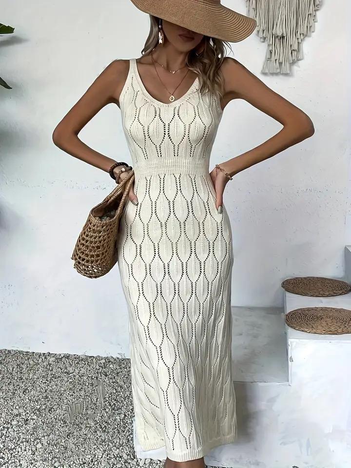 Orly Luxe Soft Knit Dress In Beige
