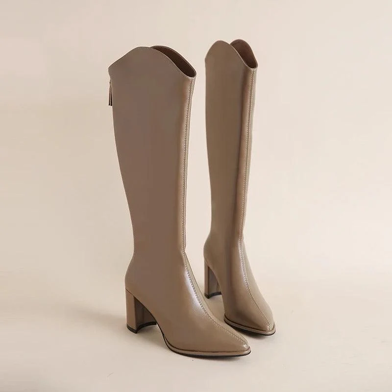 Oslo Knee High Leather Boots - Image 5