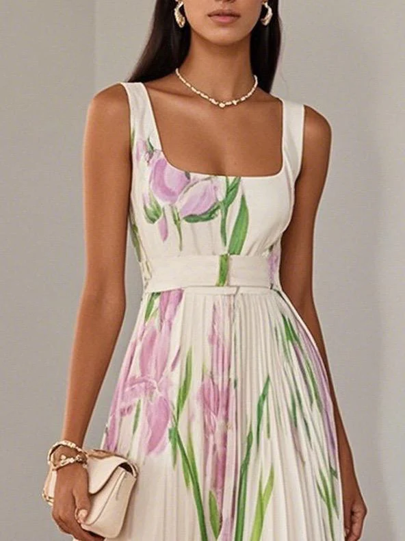 Pansy Floral Statement Maxi Dress In Yellow - Image 3
