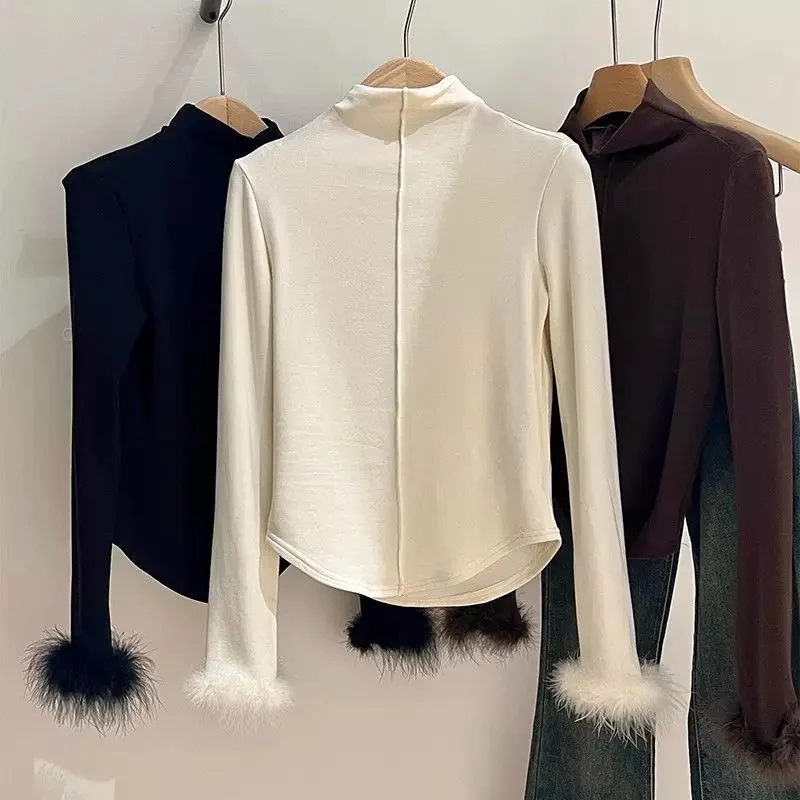 Penelope Statement Tops with Fur - Image 3