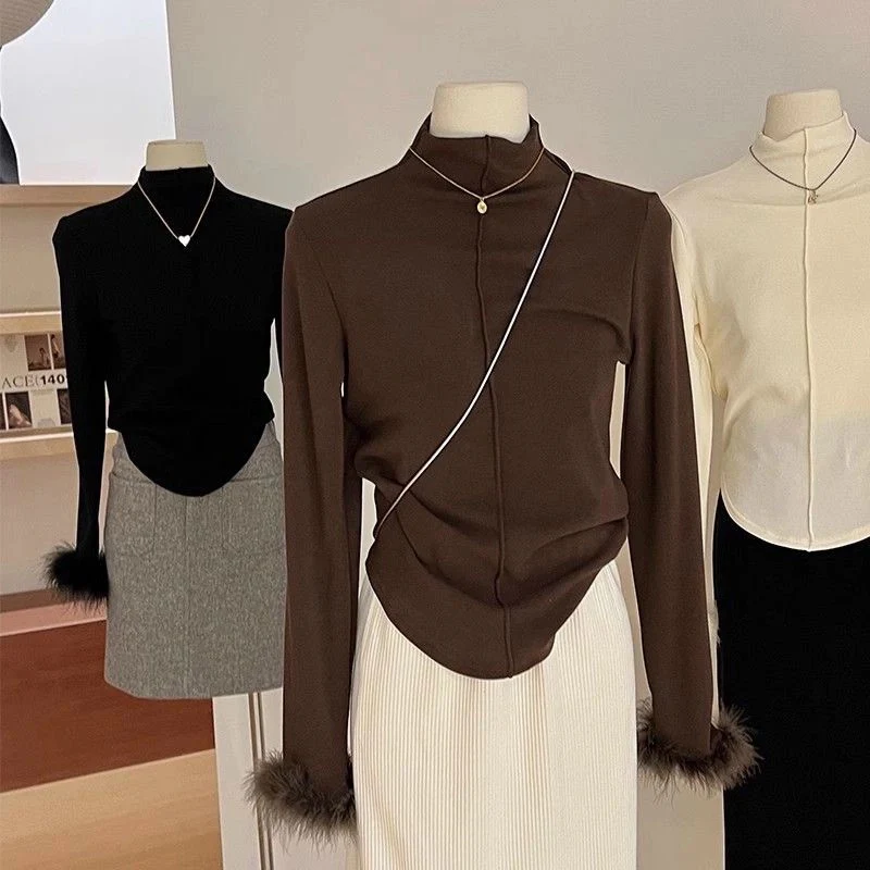 Penelope Statement Tops with Fur - Image 5