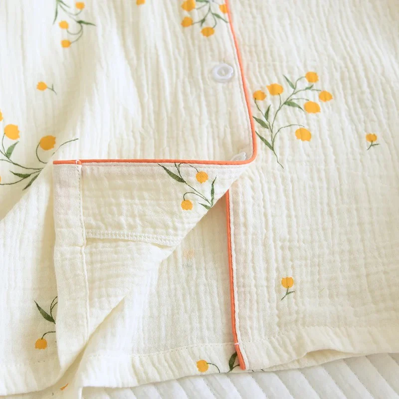 Perry Cotton Nightsuit-Set Of 3 In Beige - Image 4