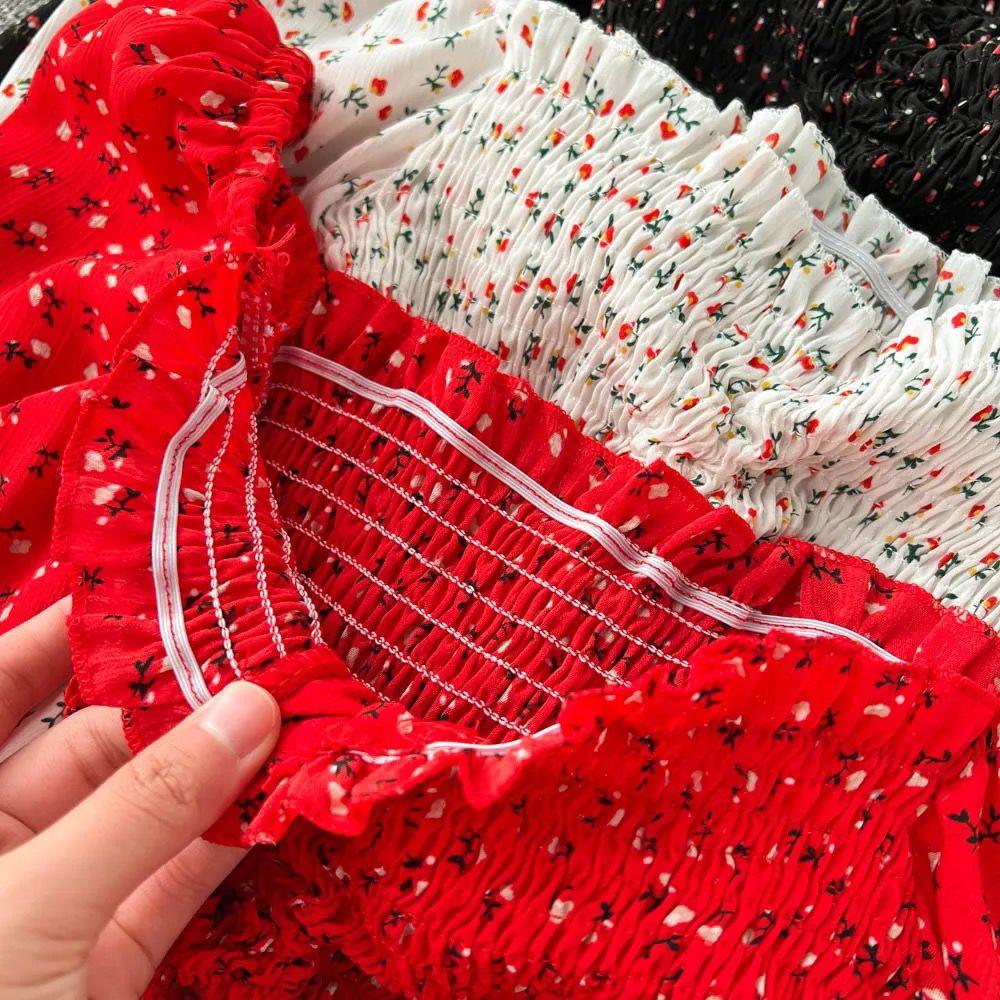 Philly Drawstring Lantern Sleeve Crop Top - Image 9