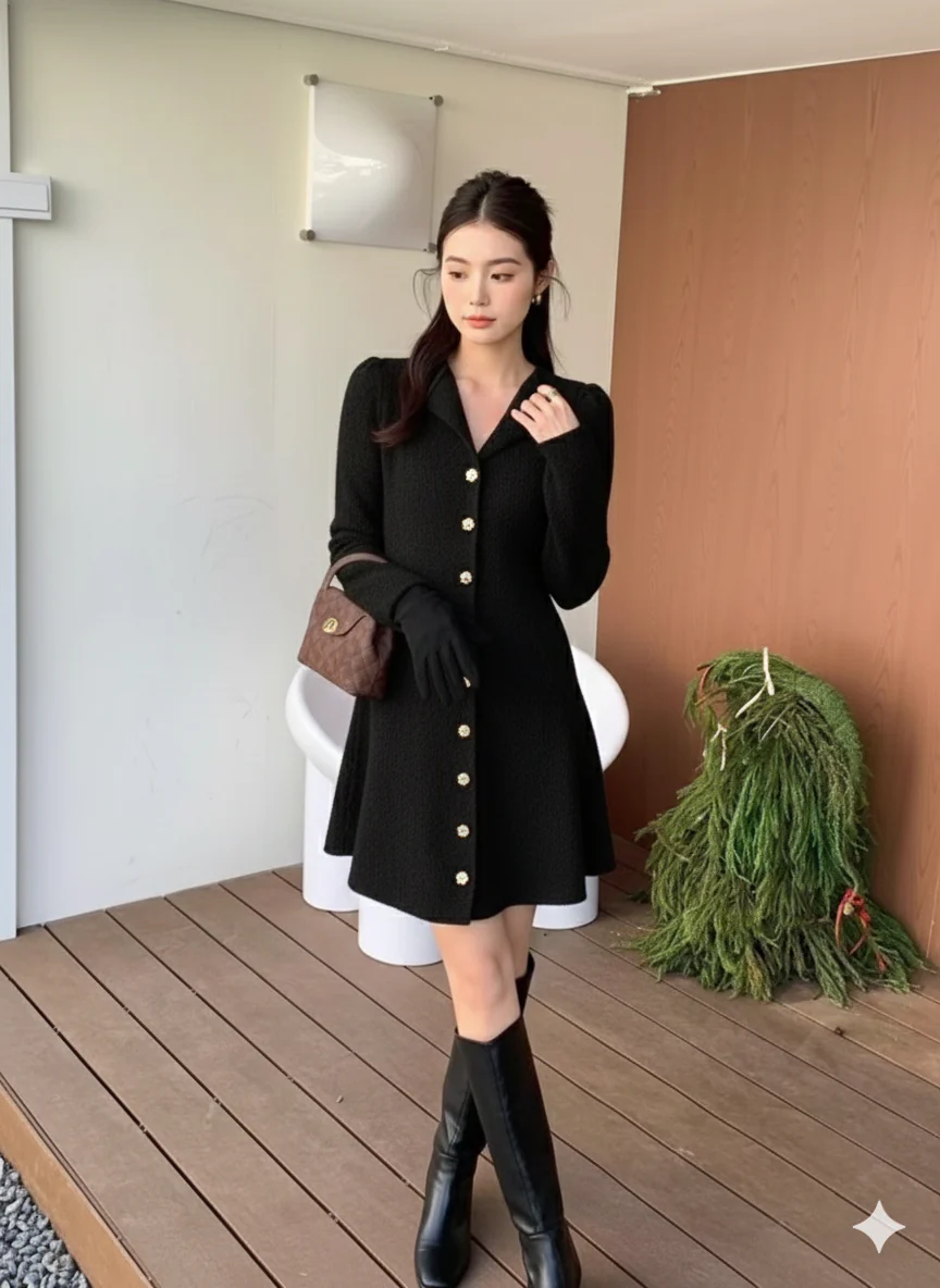 Piera Luxe Mini Dress - Image 2
