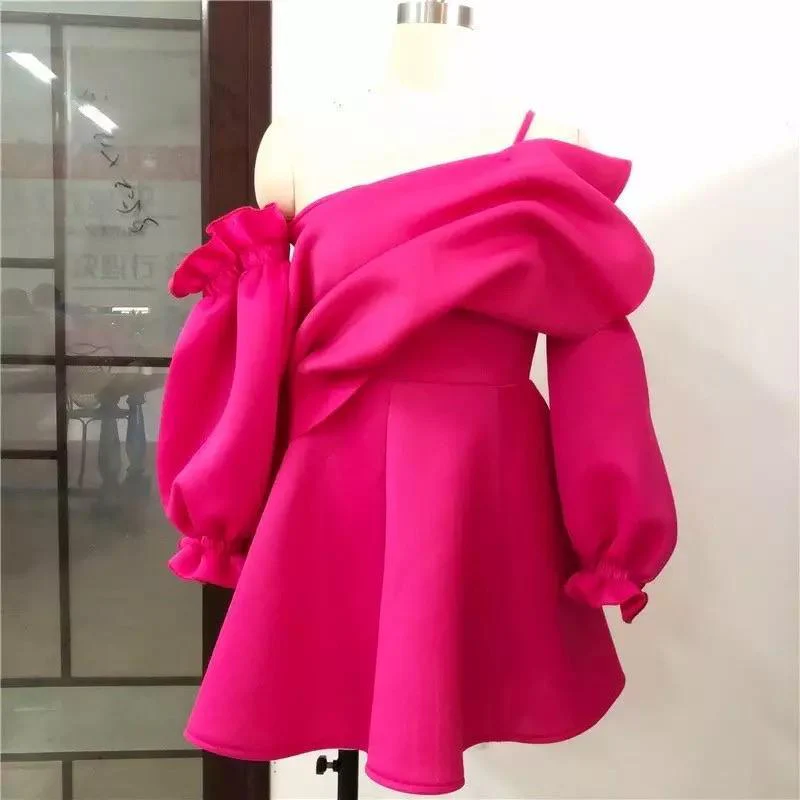 Rush Ruffled Dress In Pink - Image 3