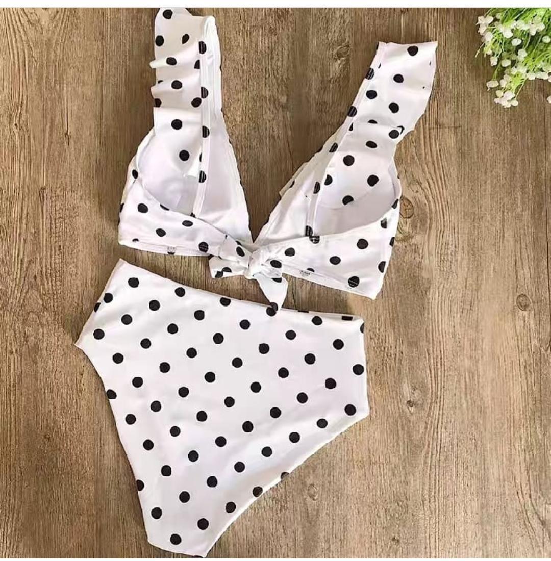 Polka Ruffled Bikinis - Image 5