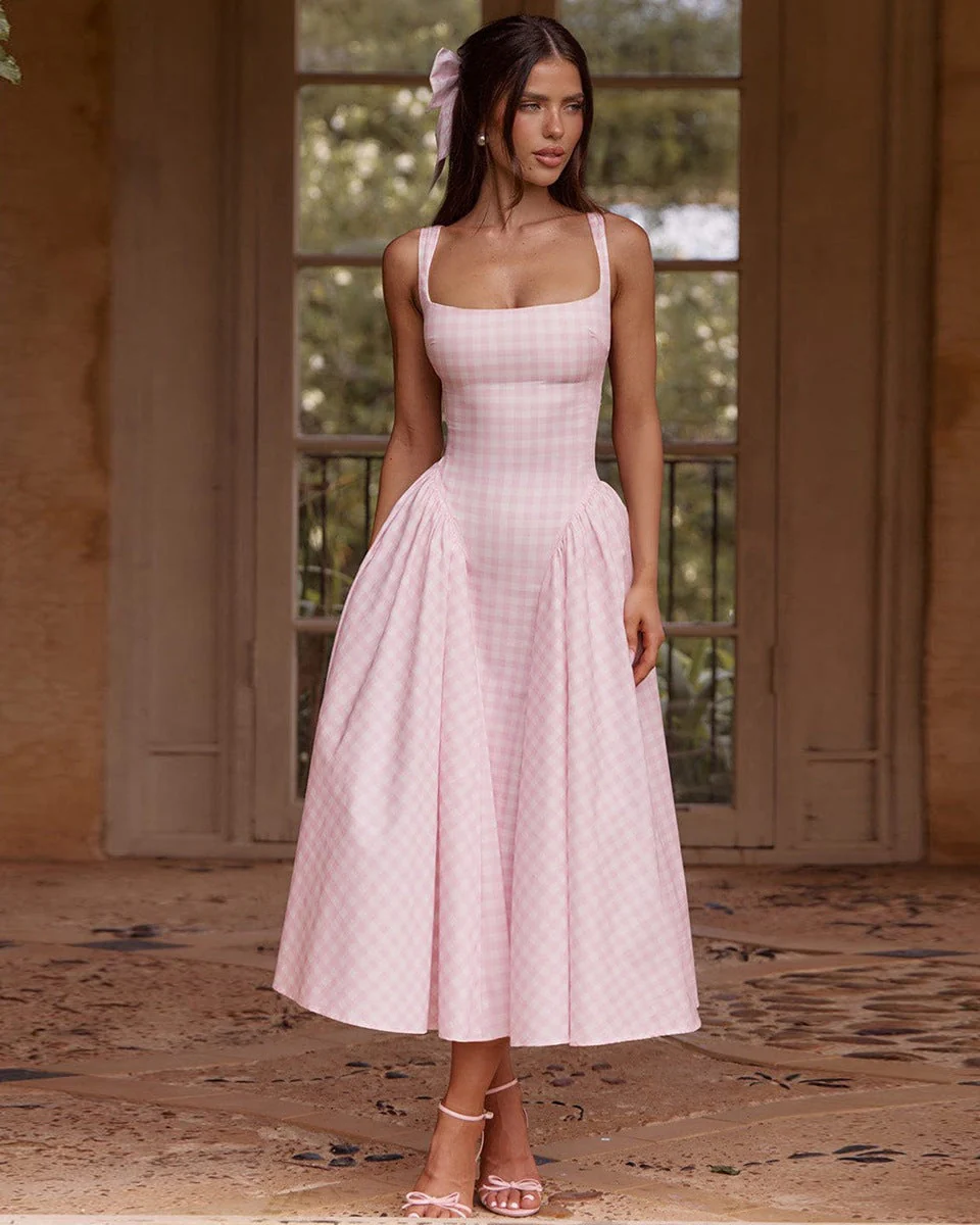 Pricillia Drop Waist Midi Dress