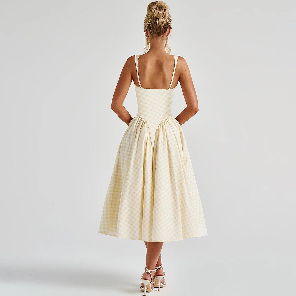 Pricillia Drop Waist Midi Dress - Image 12