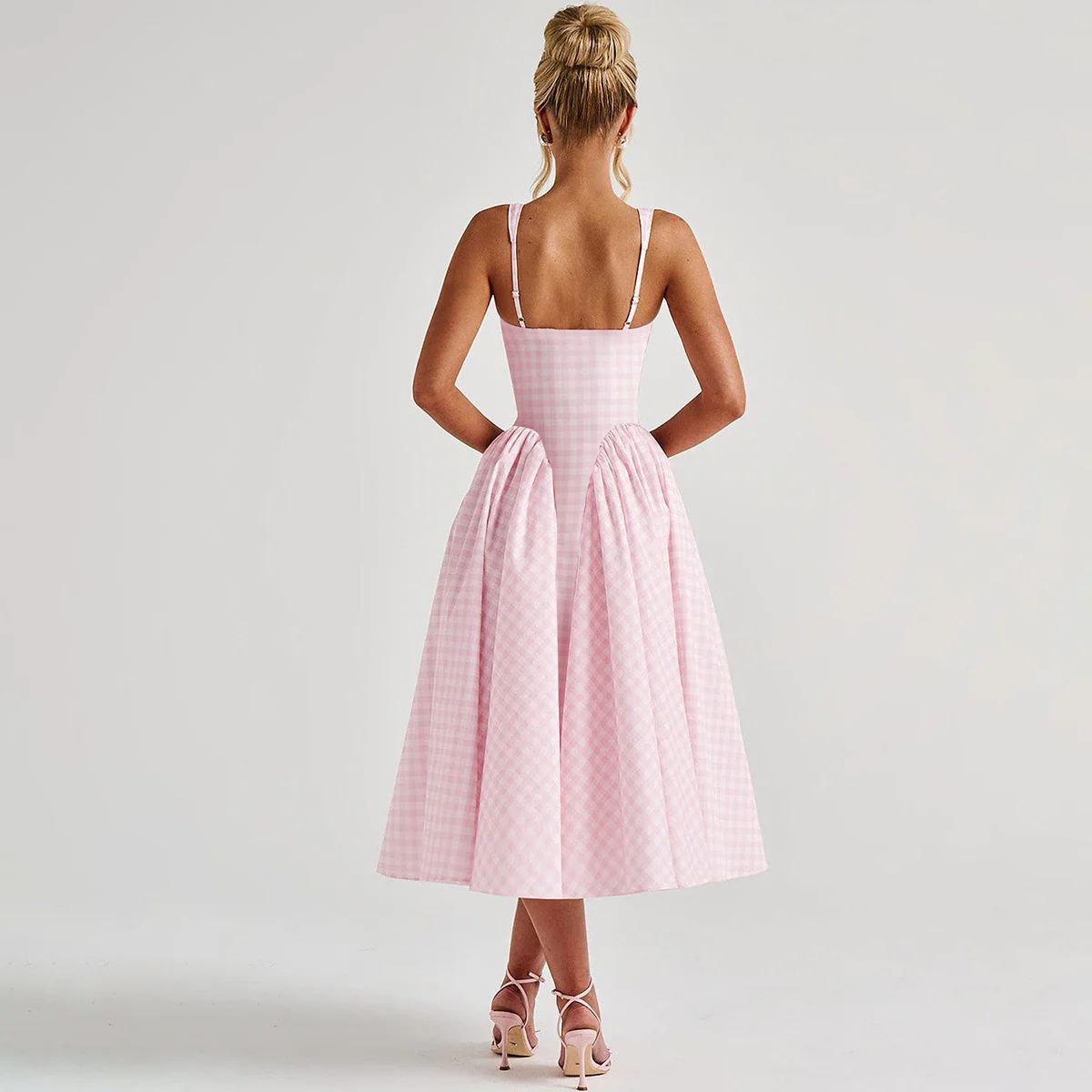 Pricillia Drop Waist Midi Dress - Image 13