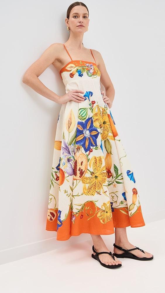 Raisha Printed Summer Dress In Multicolor - Image 3