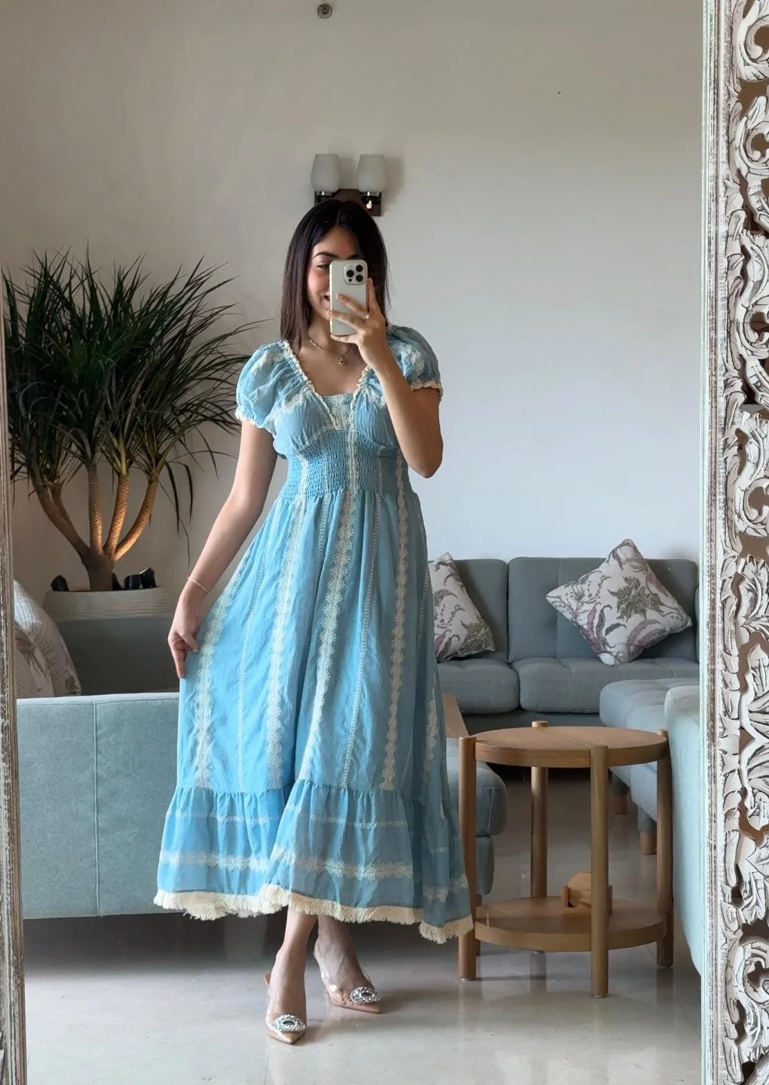 Raven Summer Maxi Dress in blue - Image 3