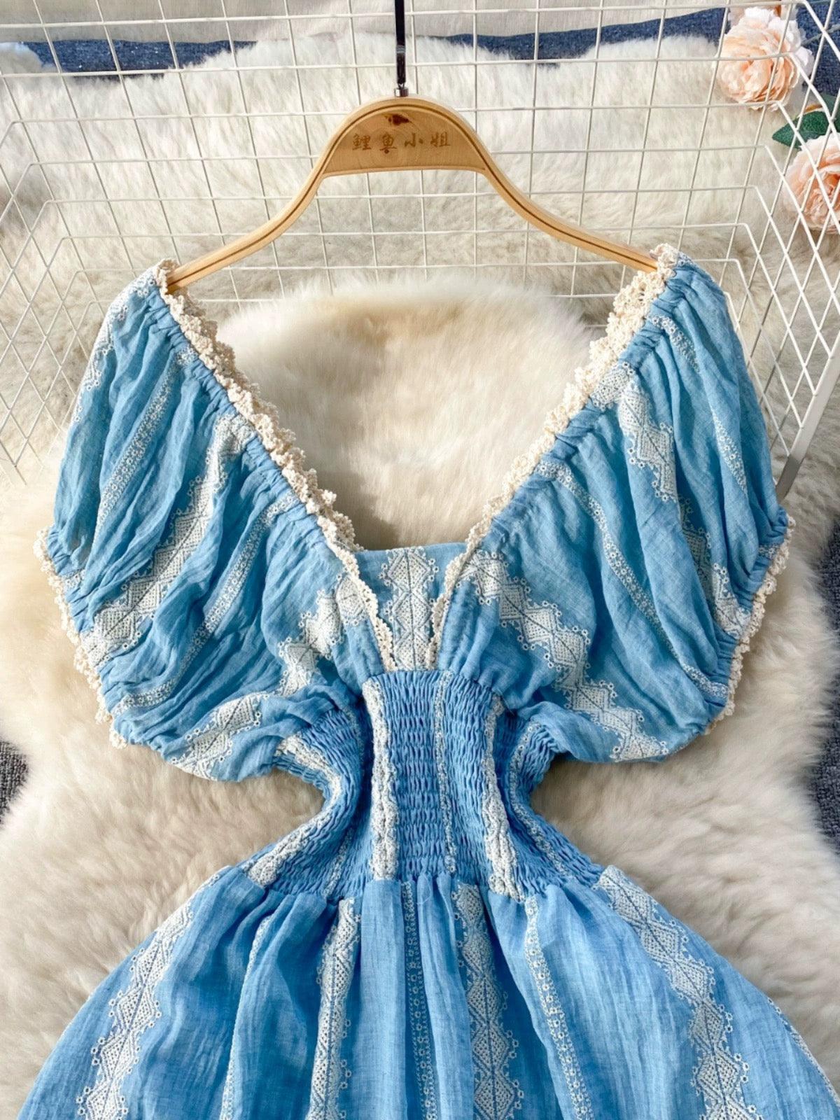 Raven Summer Maxi Dress in blue - Image 4