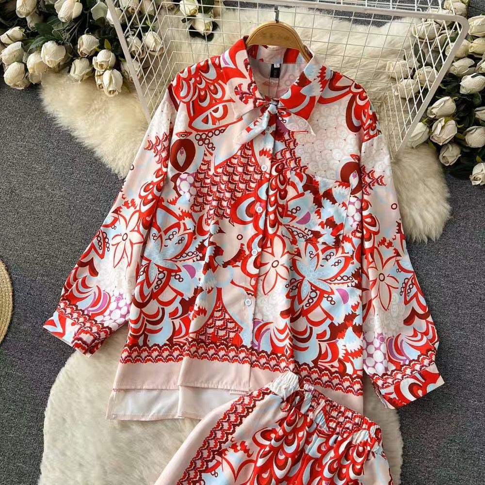 Rayna Abstract Coord Set In Off-White - Image 4