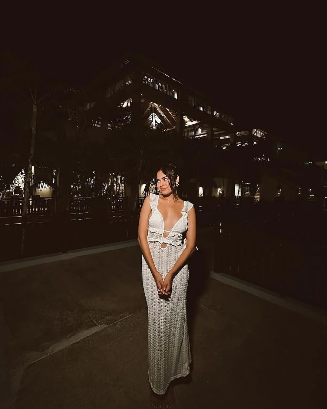 Redra Beach Maxi Dress in Beige - Image 3