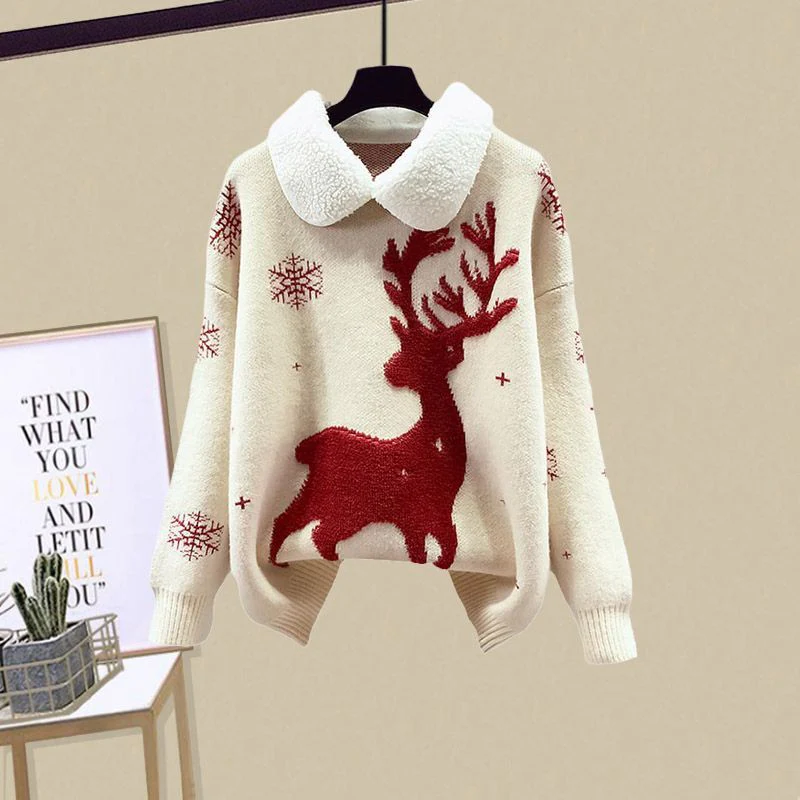 Reindeer Woolen Coord Set - Image 17