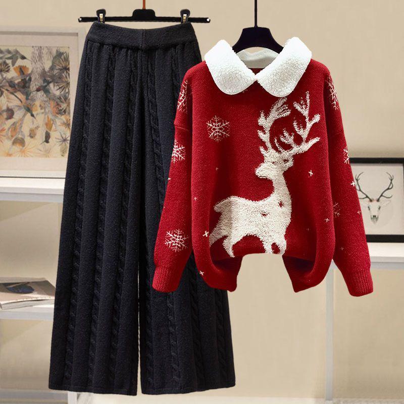 Reindeer Woolen Coord Set - Image 5