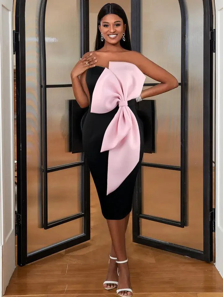 Revy Strapless Midi Dress - Image 3