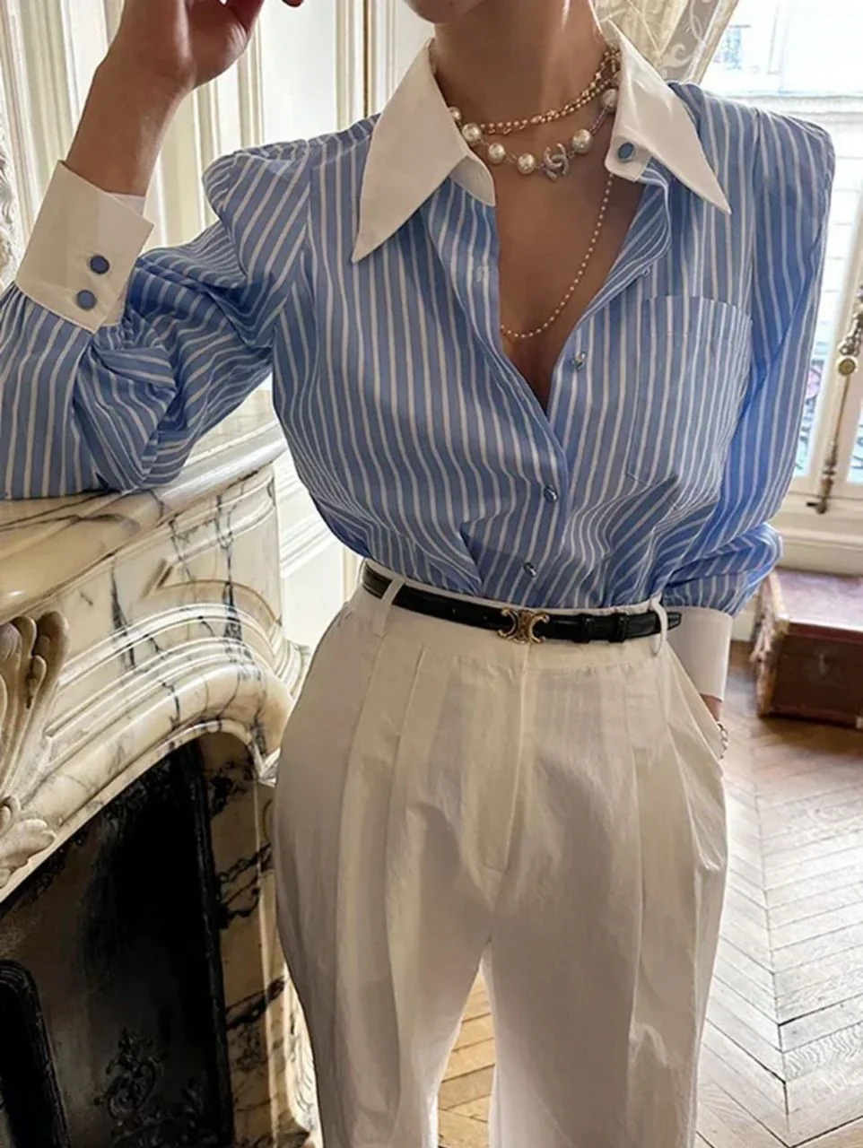 Romello Striped Formal Shirt - Image 2