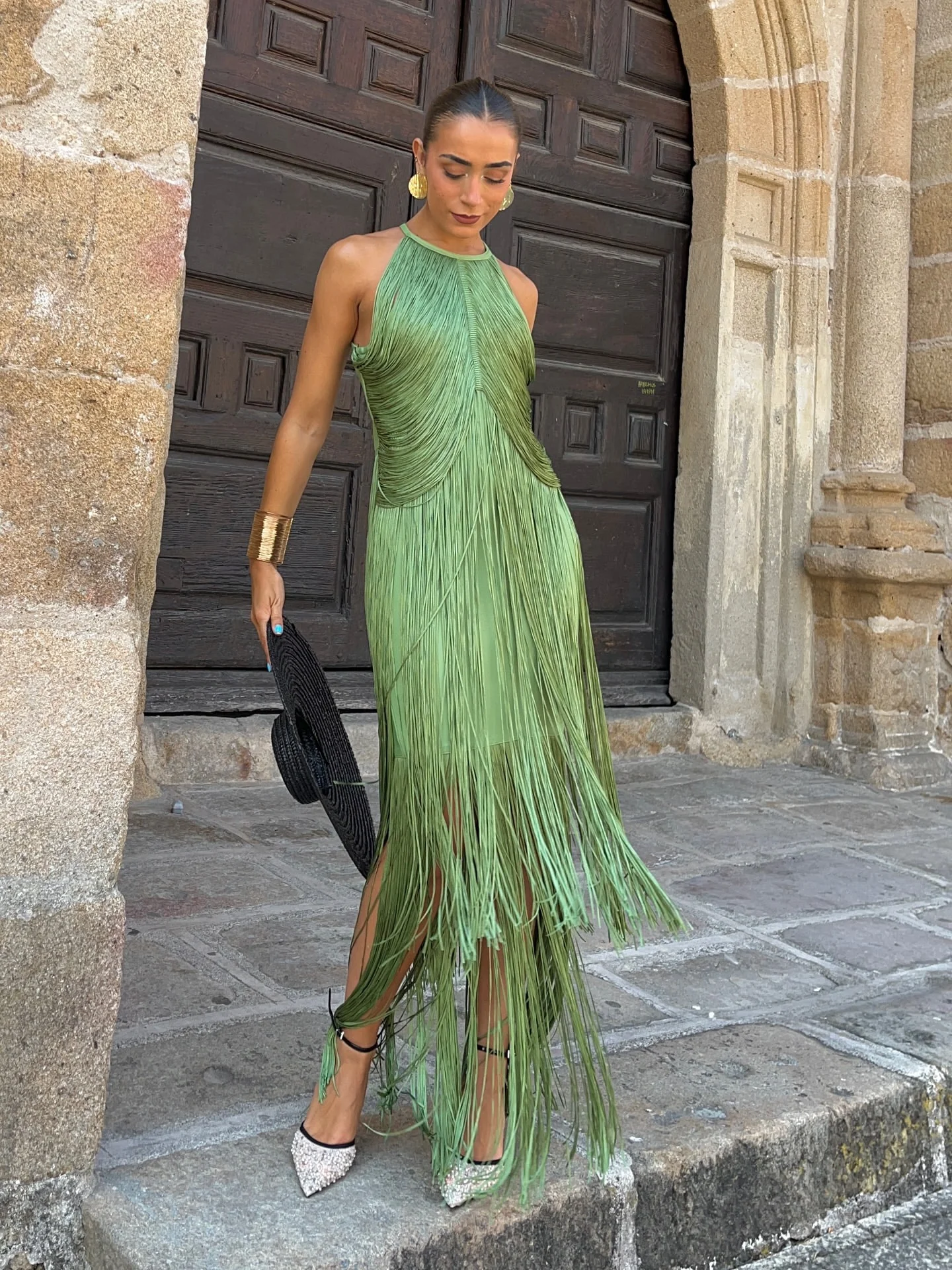 Roman Fringed Maxi Dress - Image 6