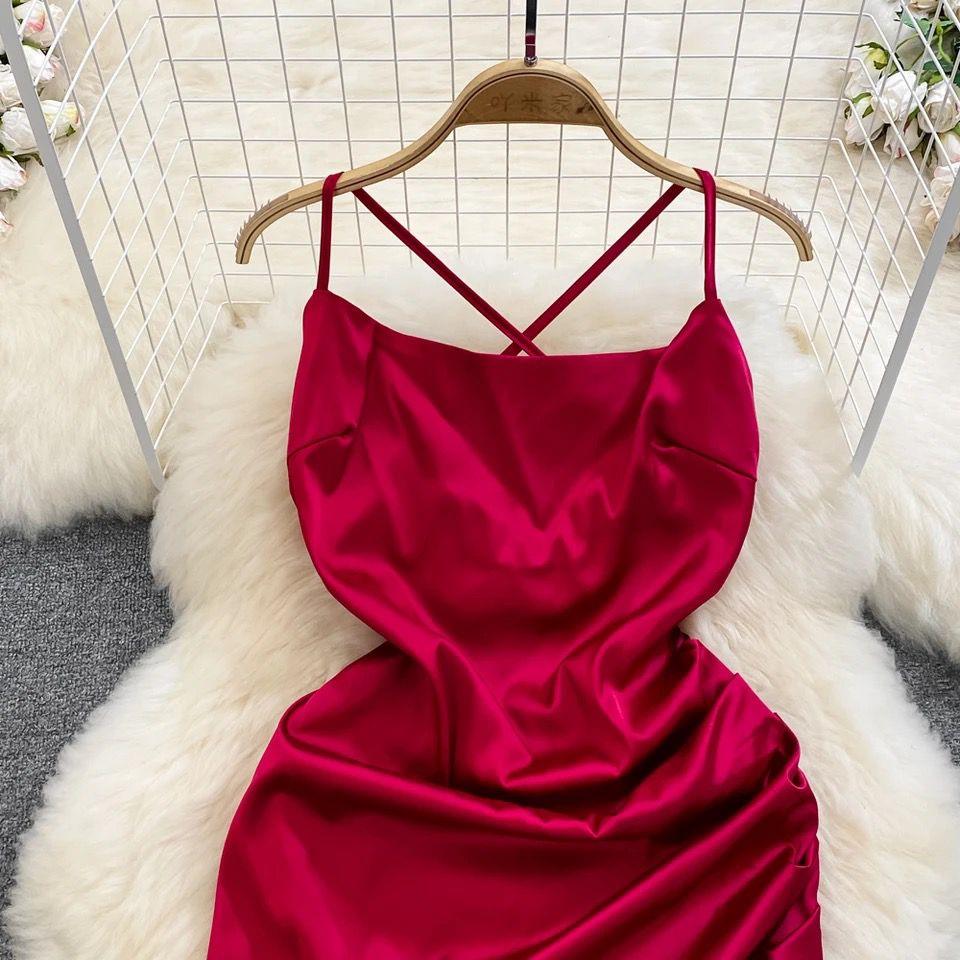 Rory Luxury Satin Dress - Image 3