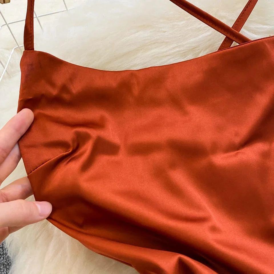 Rory Luxury Satin Dress - Image 6