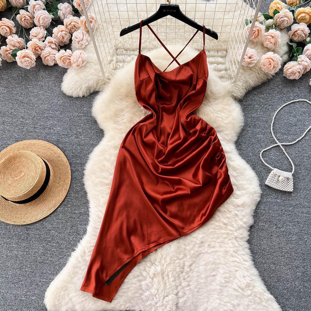 Rory Luxury Satin Dress - Image 7