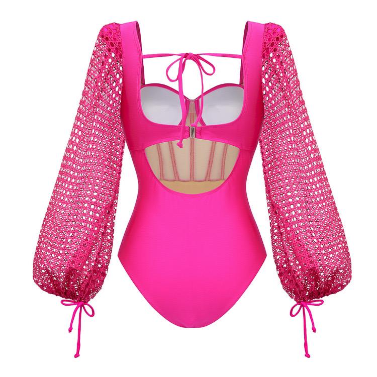 Rubby Luxe Swimsuit With Skirt In Pink - Image 3