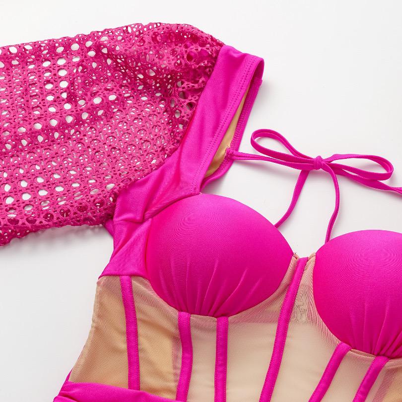Rubby Luxe Swimsuit With Skirt In Pink - Image 6