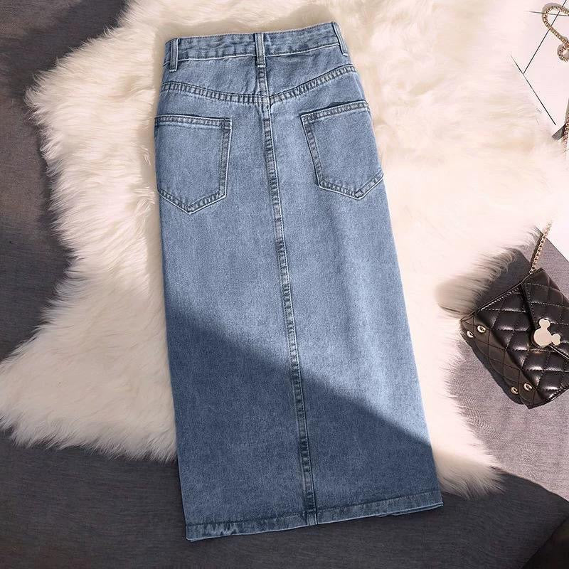 Rubello Midi Statement Denim Skirt - Image 2