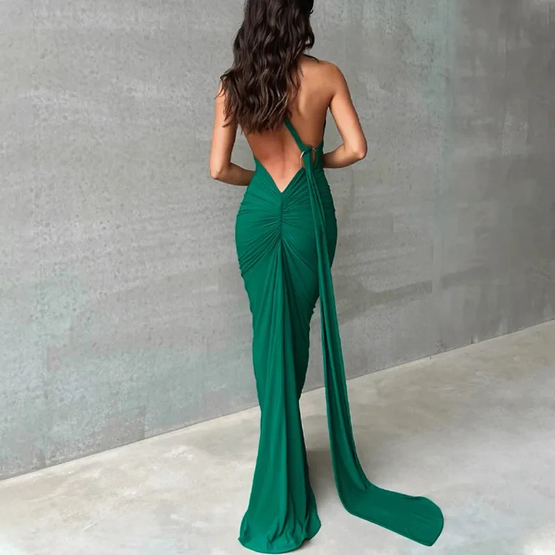 Ruby Statement Backless Maxi Dress - Image 3