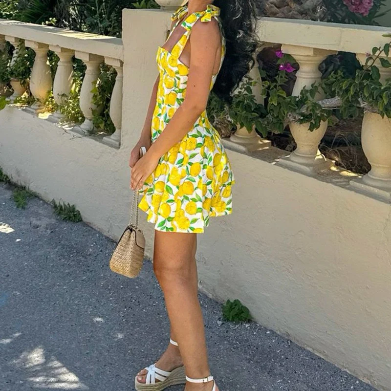 Rufina Summer Dress In Yellow - Image 2