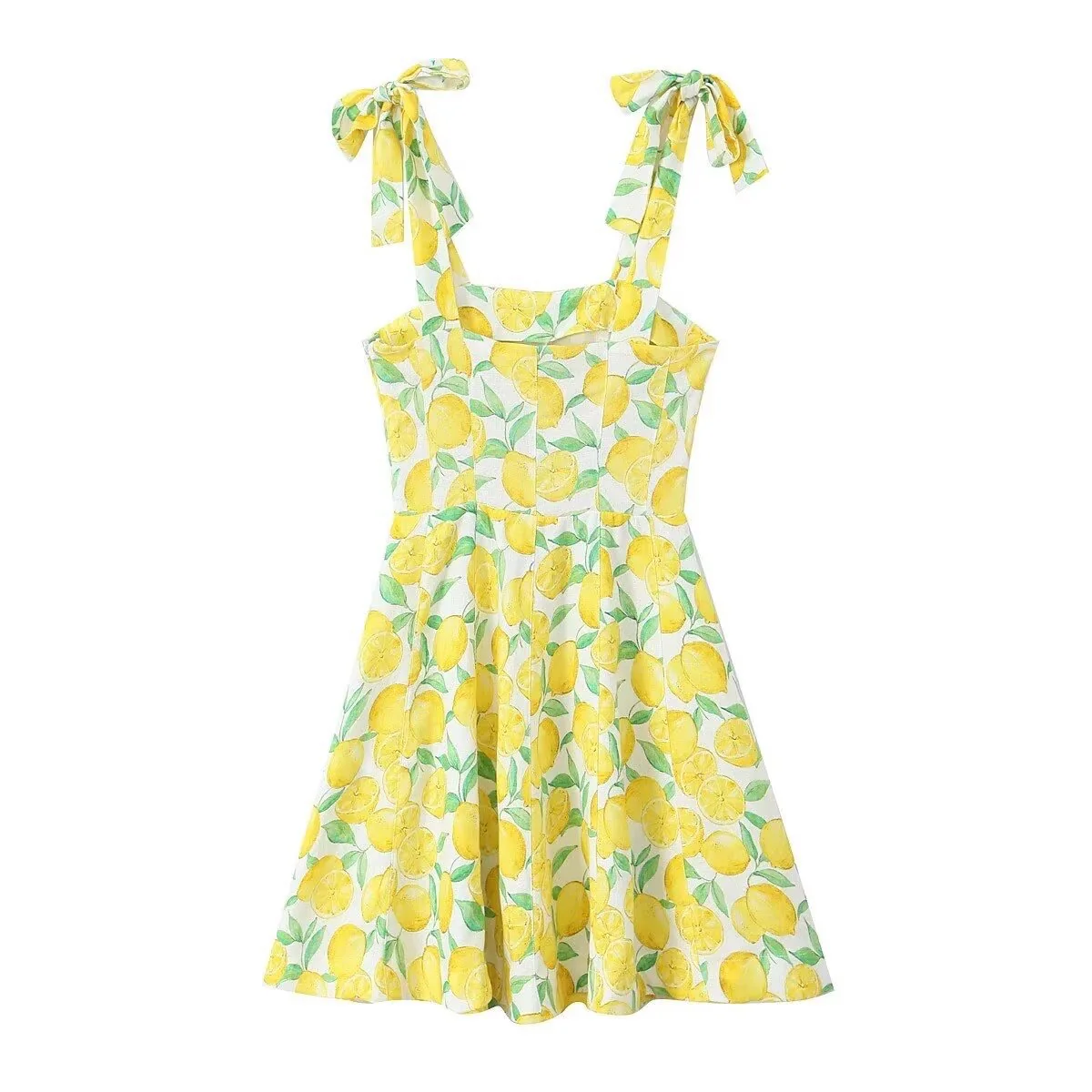 Rufina Summer Dress In Yellow - Image 3