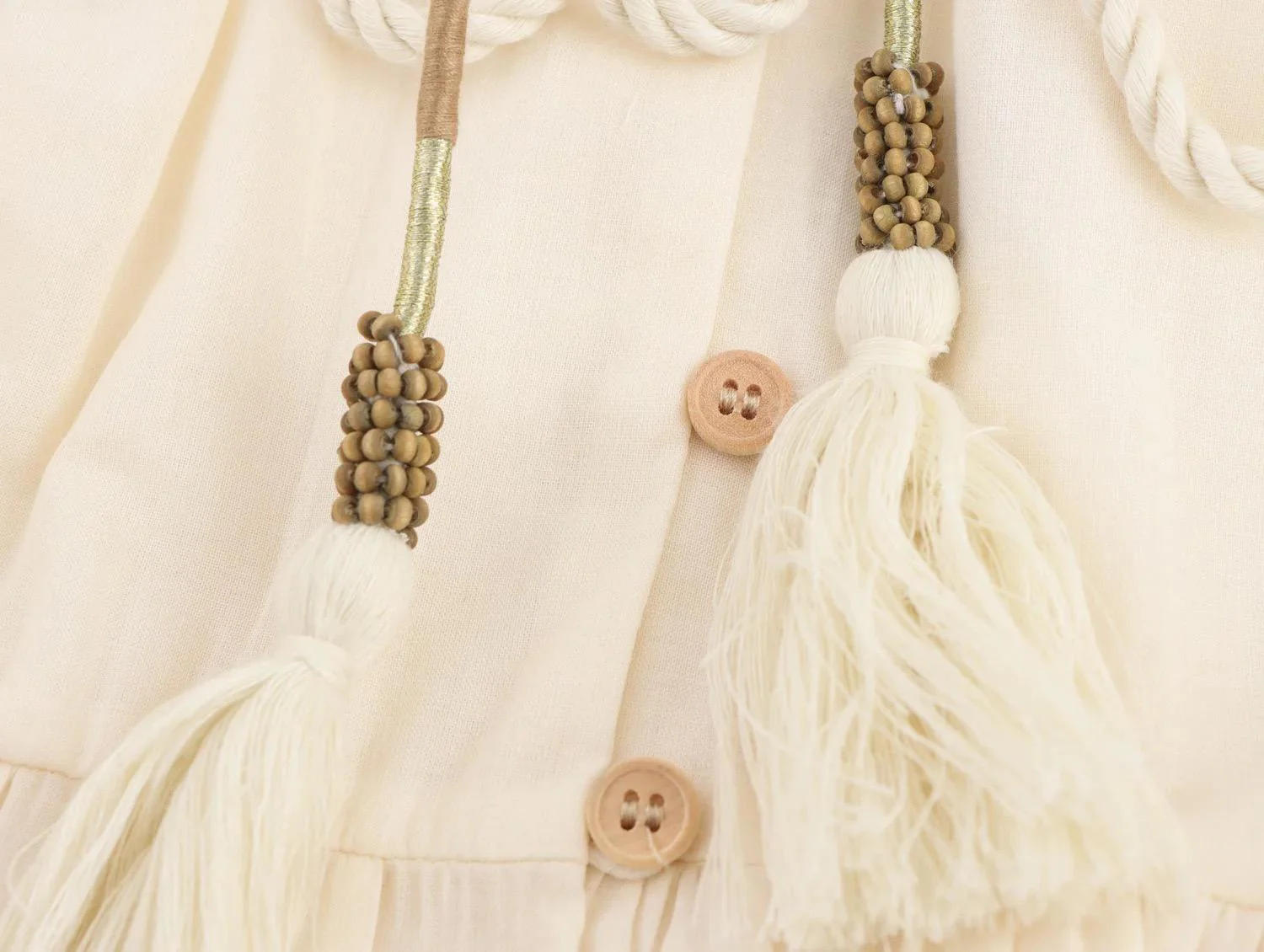 Rumaya Summer Holiday Dress In Off-White - Image 4