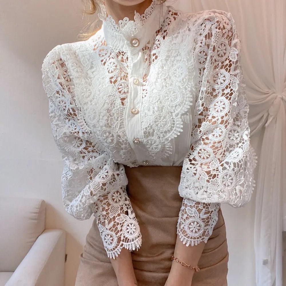 Sale Luxury Lace Blouse - Image 5