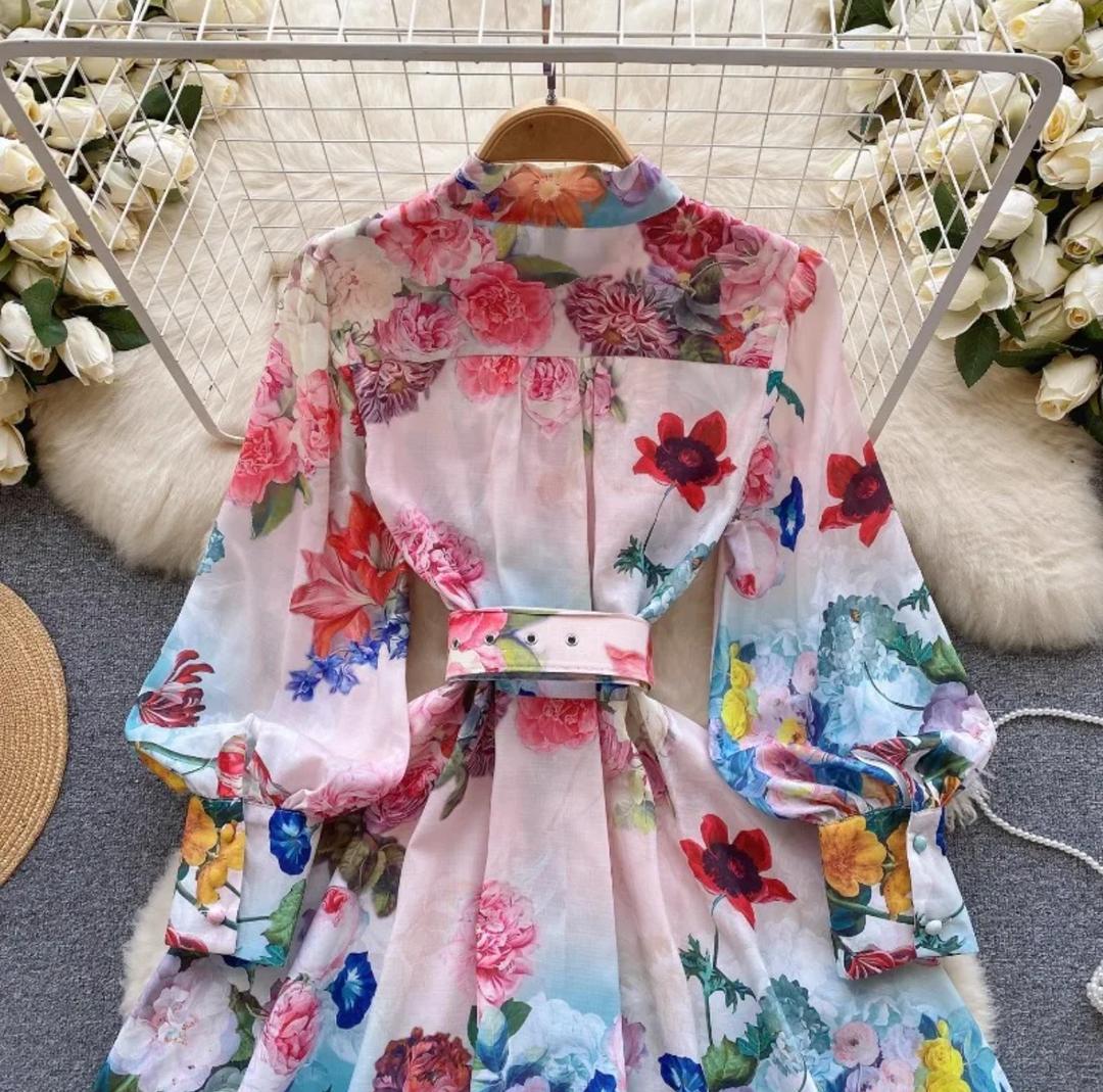 Samuel Floral Vintage Dress In Multicolor - Image 2