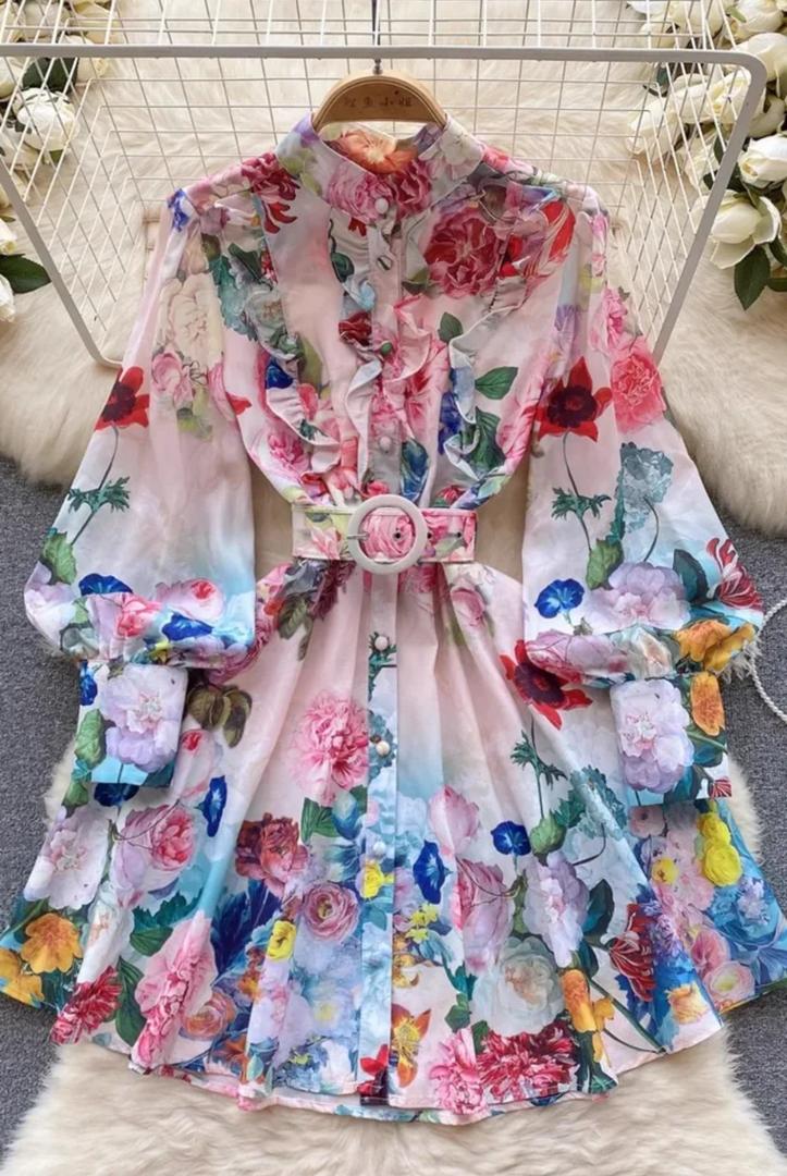 Samuel Floral Vintage Dress In Multicolor - Image 3