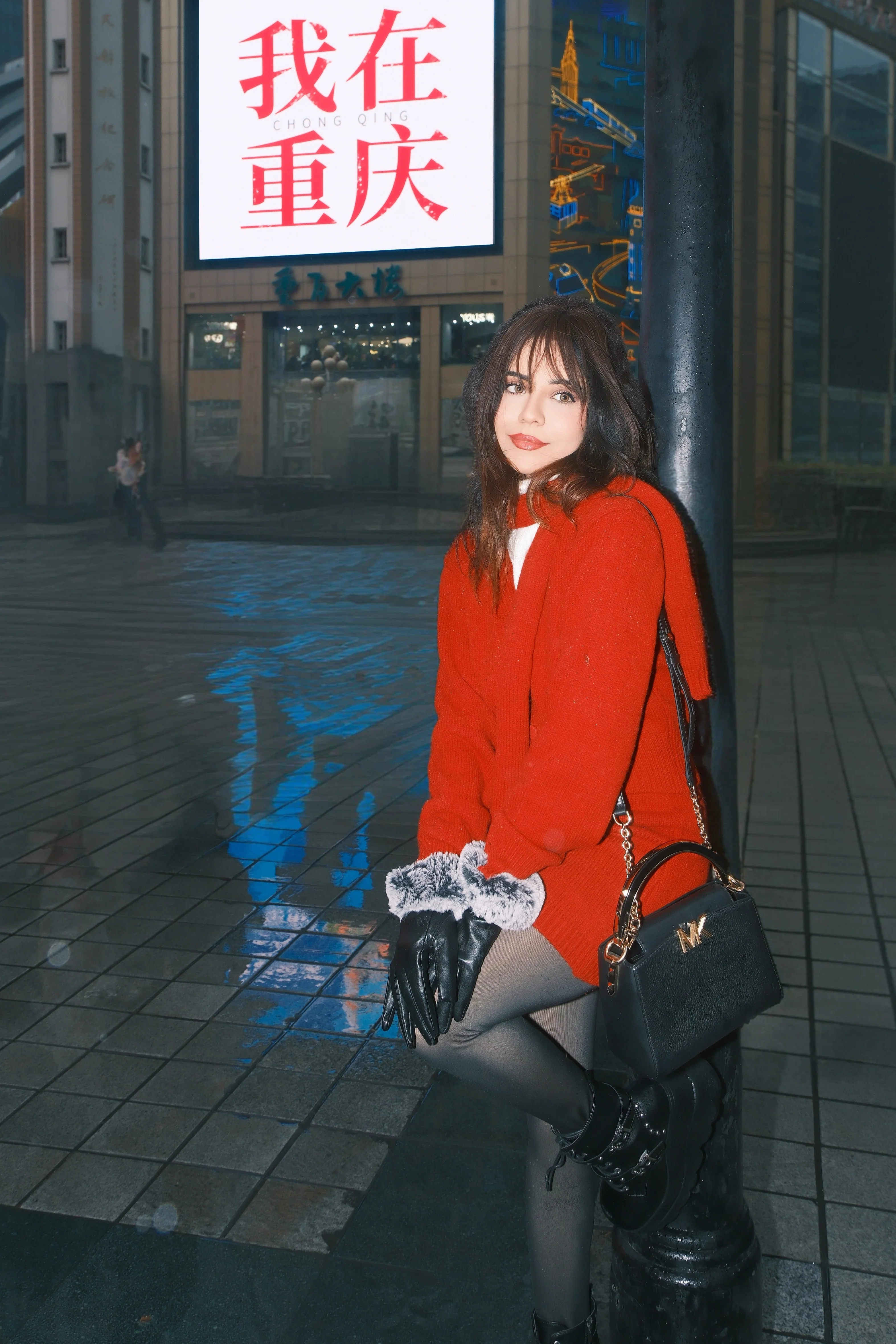 Sara Luxe Winter Coord Set with Scarf - Image 6