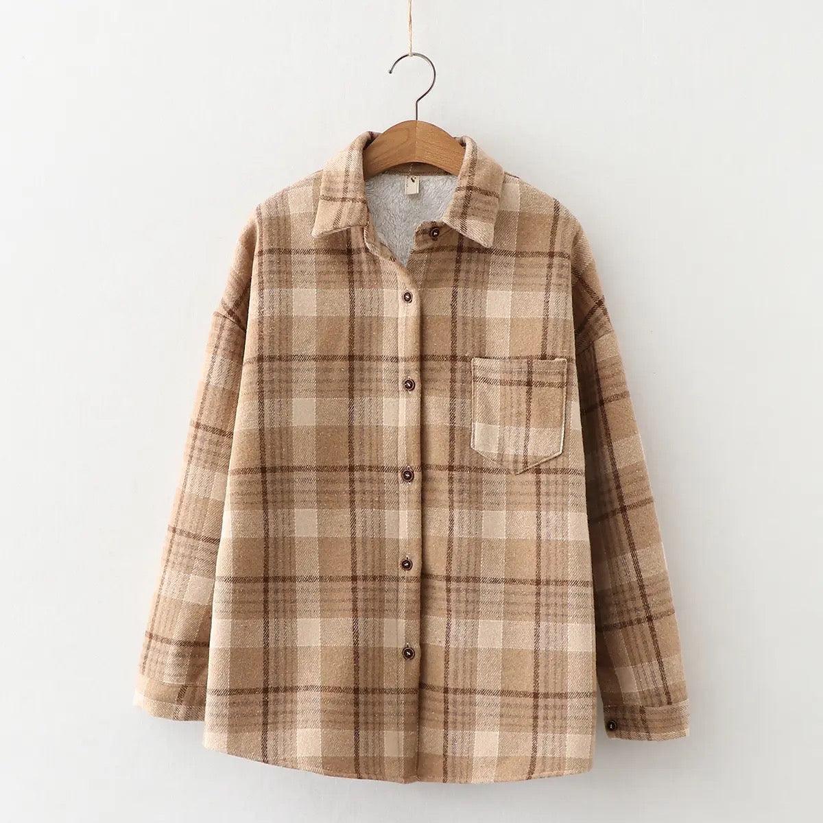 Serenity Fleece-Lined Plaid Shacket - Image 3