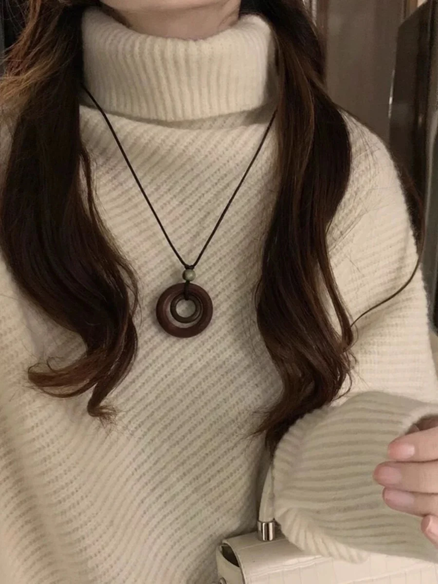 Sergio Woolen High Neck Sweater - Image 5
