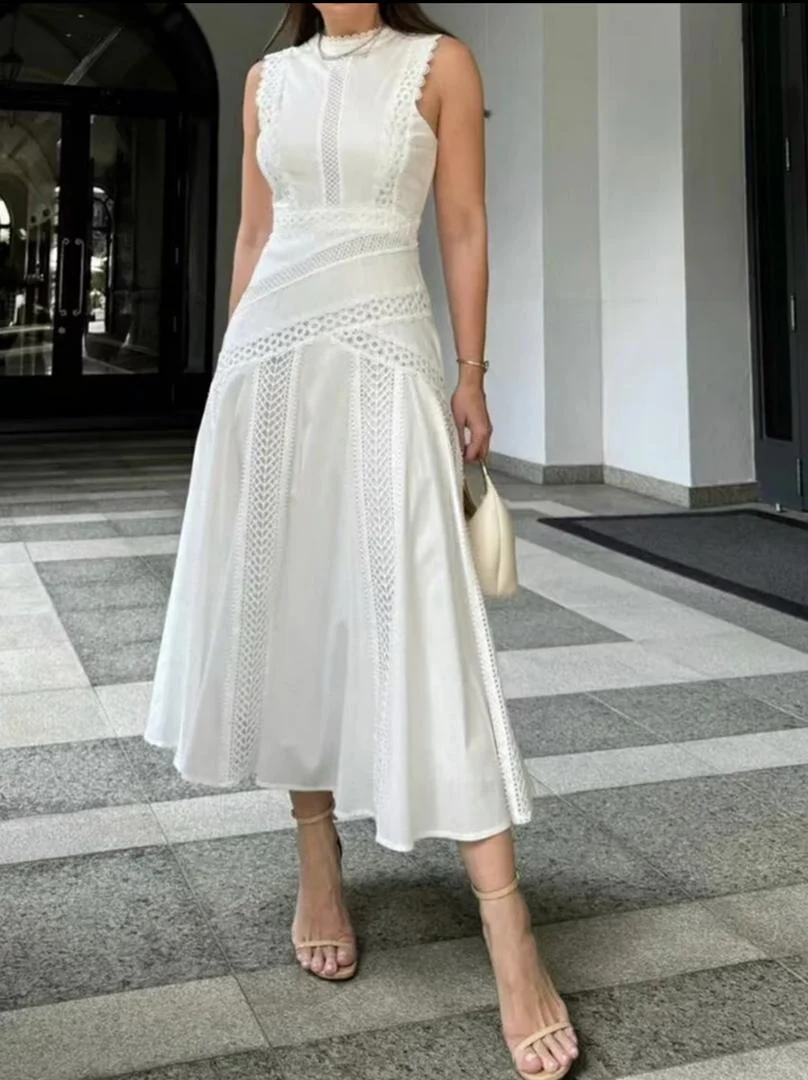 Serri Summer Holiday Dress In White