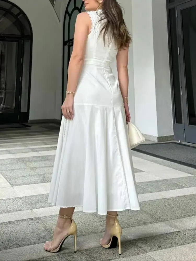 Serri Summer Holiday Dress In White - Image 4