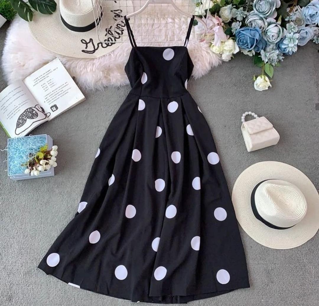 Sesta Polka Midi Dress - Image 5