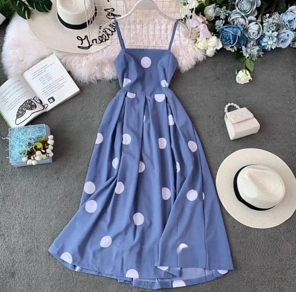Sesta Polka Midi Dress - Image 6