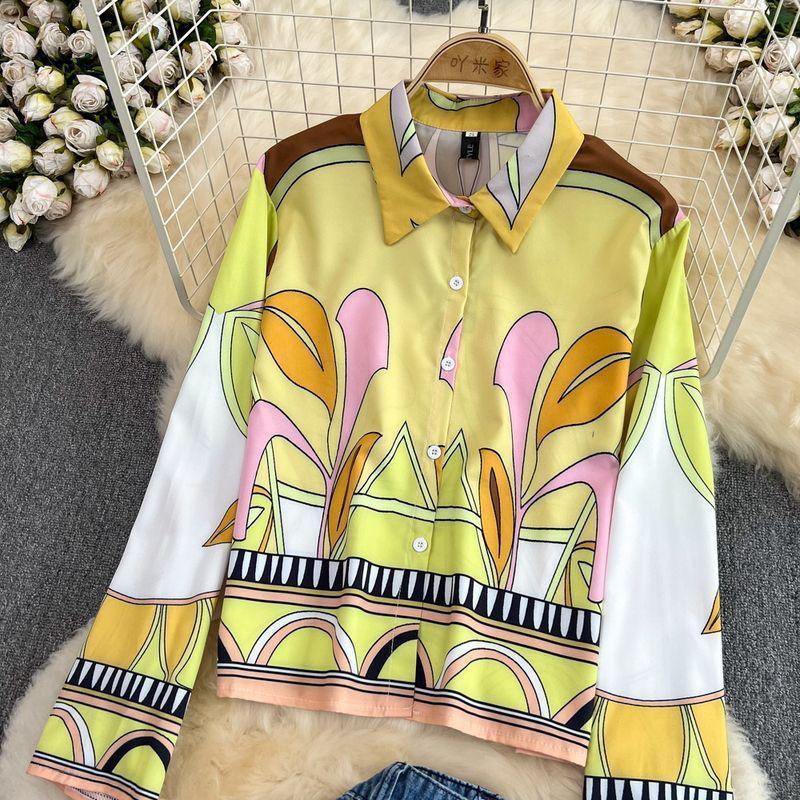 Sierra Abstract shirt In Yellow - Image 2