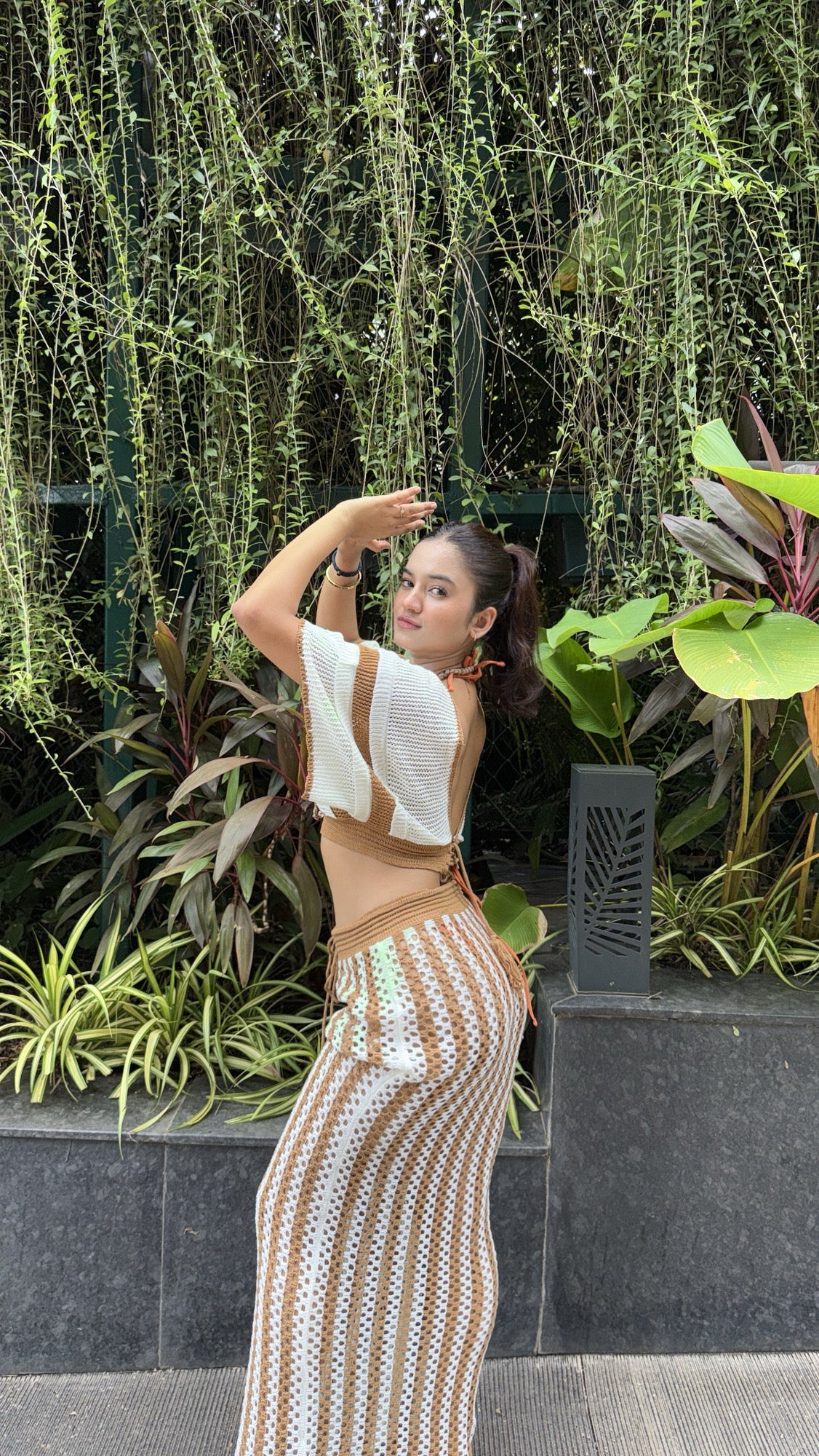 Sikoy Crochet Holiday Coord - Resortwear In Brown - Image 8