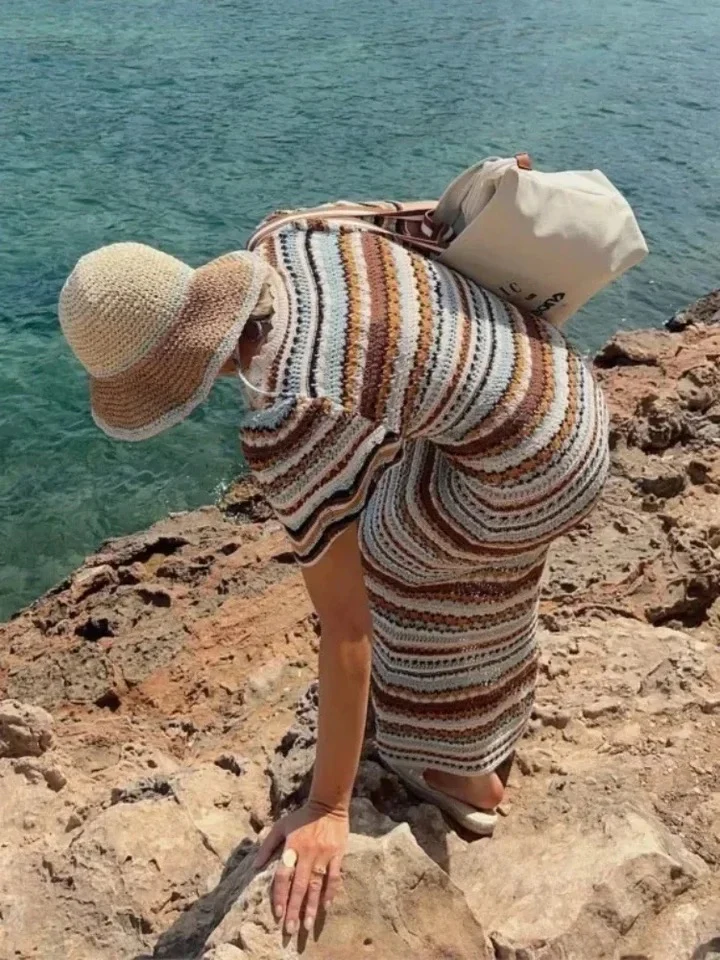 Siya Luxe Soft Knit Holiday Dress In Multicolor - Image 3