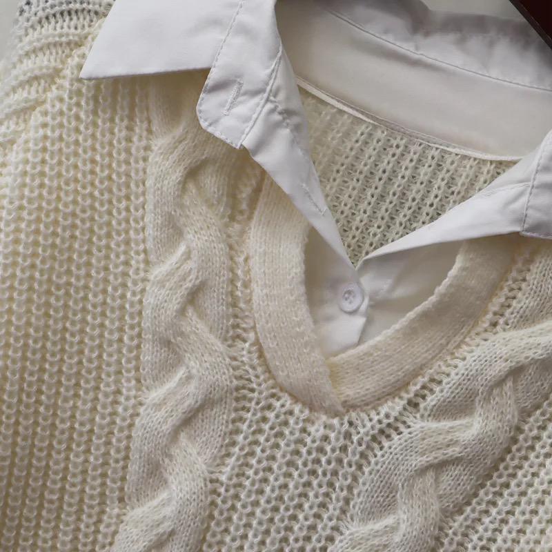Siya Statement Tops with Attached Sweater - Image 8