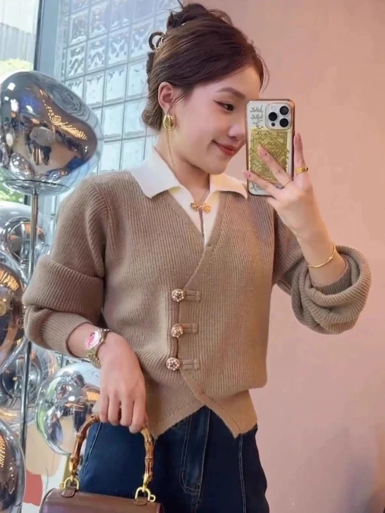 Sofia Statement Tops with Attached Sweater - Image 4