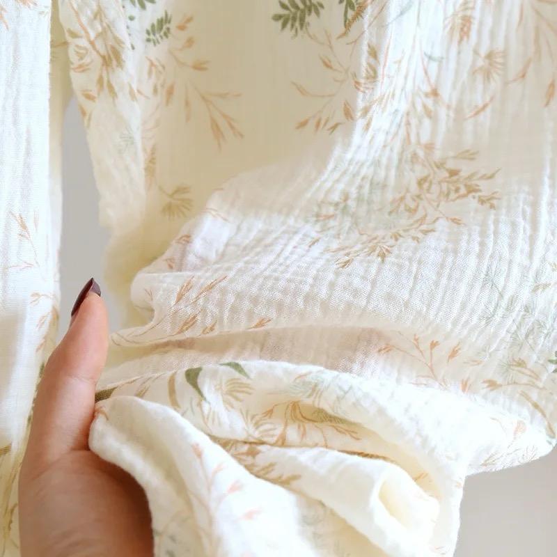 Soko Floral Cotton Nightsuit Set of 3 In Off-White - Image 2
